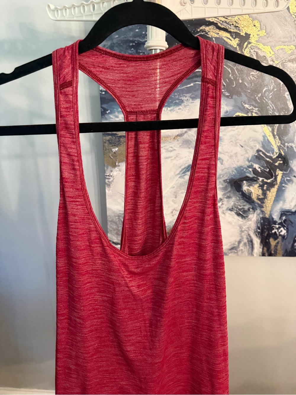 lululemon athletica Heathered Raspberry Racerback Tank - Picture 2 of 4